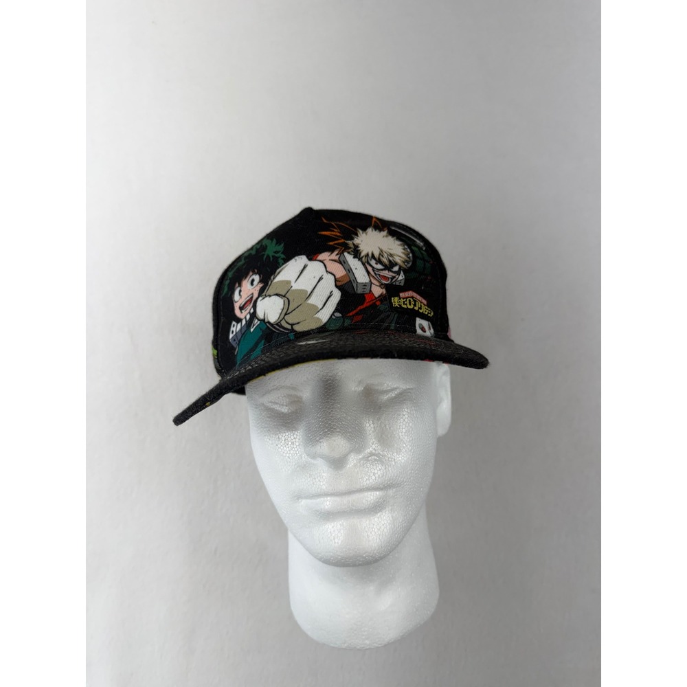 My Hero Academia Snapback Hat Black All Over Print Anime Deku Bakugo Cap